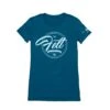 Felt Bicycles Script Deep Teal T-Shirt | Women's 1 Felt Bicycles Script Deep Teal T-Shirt | Women's -Felt Bicycles Shop Felt T Shirt Script Teal Womens
