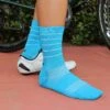 Felt Bicycles Felt 6" Socks - Hi-Vis Blue -Felt Bicycles Shop blue sock 2