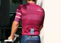 Felt Bicycles Felt Short-Sleeve Jersey Wine | Men's -Felt Bicycles Shop burgandy jersey rear