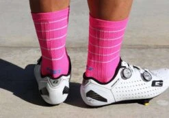 Felt Bicycles Felt 6" Socks - Hi-Vis Pink -Felt Bicycles Shop pink sock 3